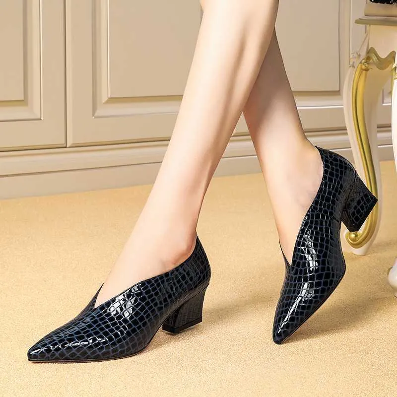 Serpatura Slip-On Business Heels