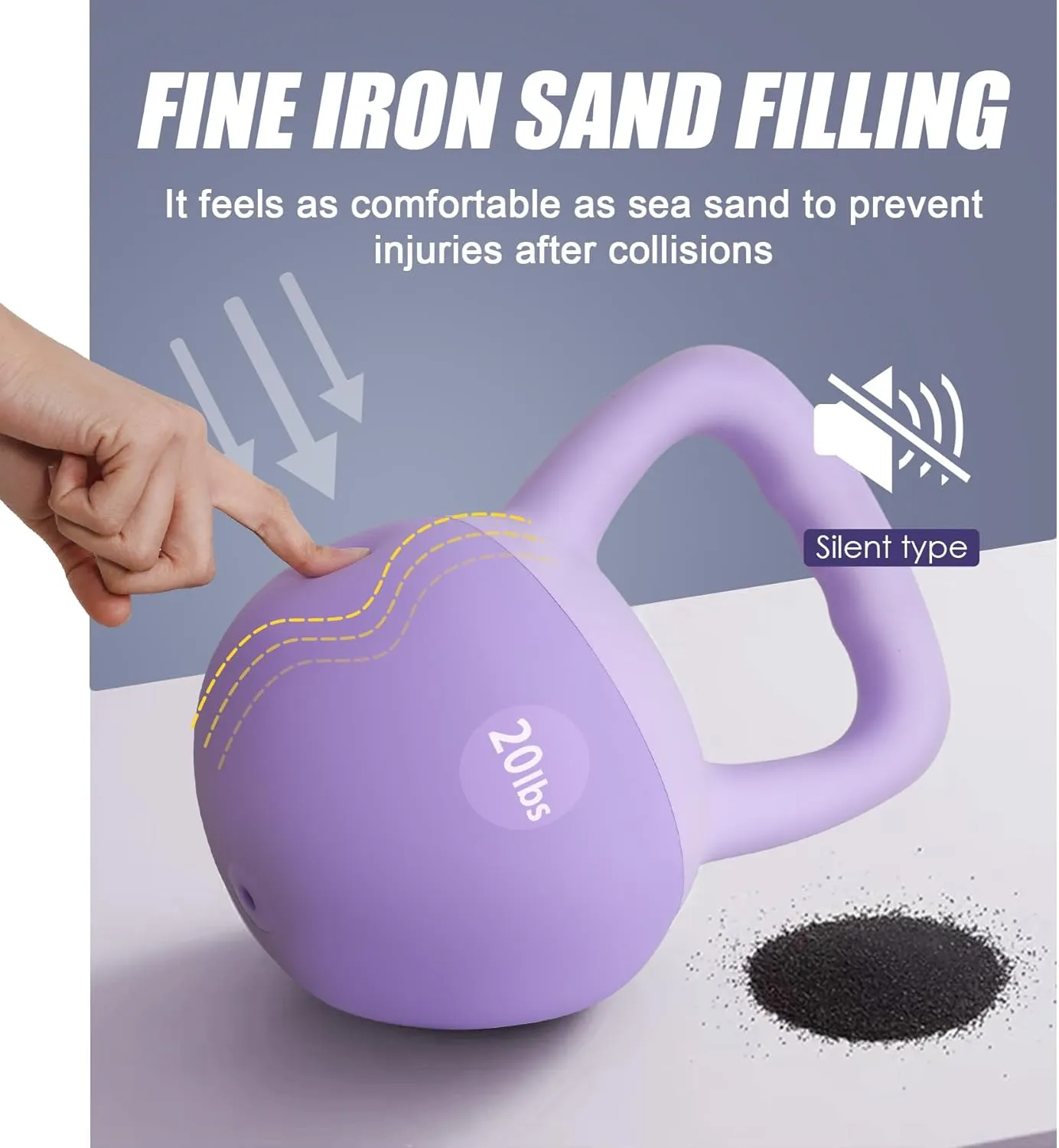 Soft Kettlebells Iron Sand Filled Weights Strength Training