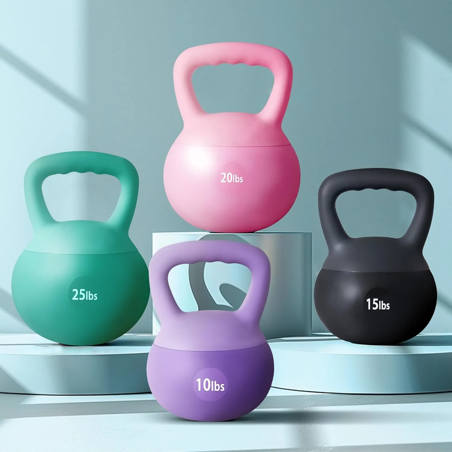 Soft Kettlebells Iron Sand Filled Weights Strength Training