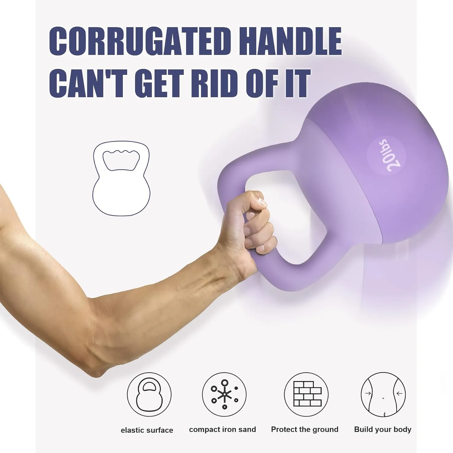 Soft Kettlebells Iron Sand Filled Weights Strength Training