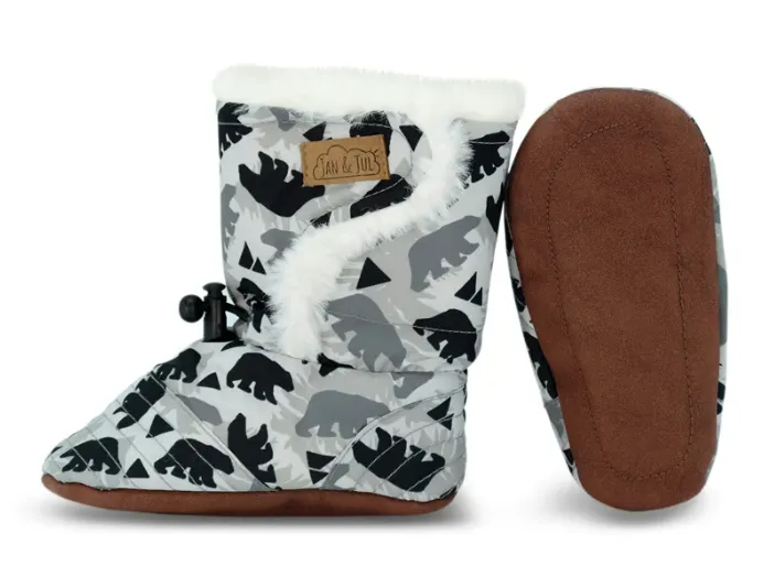 Stay Put Winter Booties-  Bears
