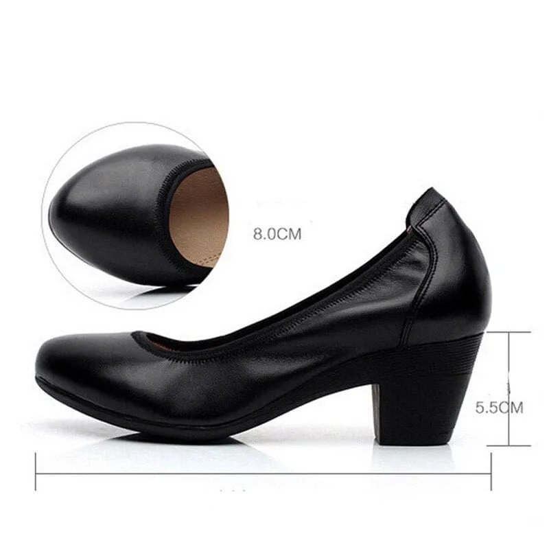 Super Soft & Flexible Mid Heels Comfortable Shoes