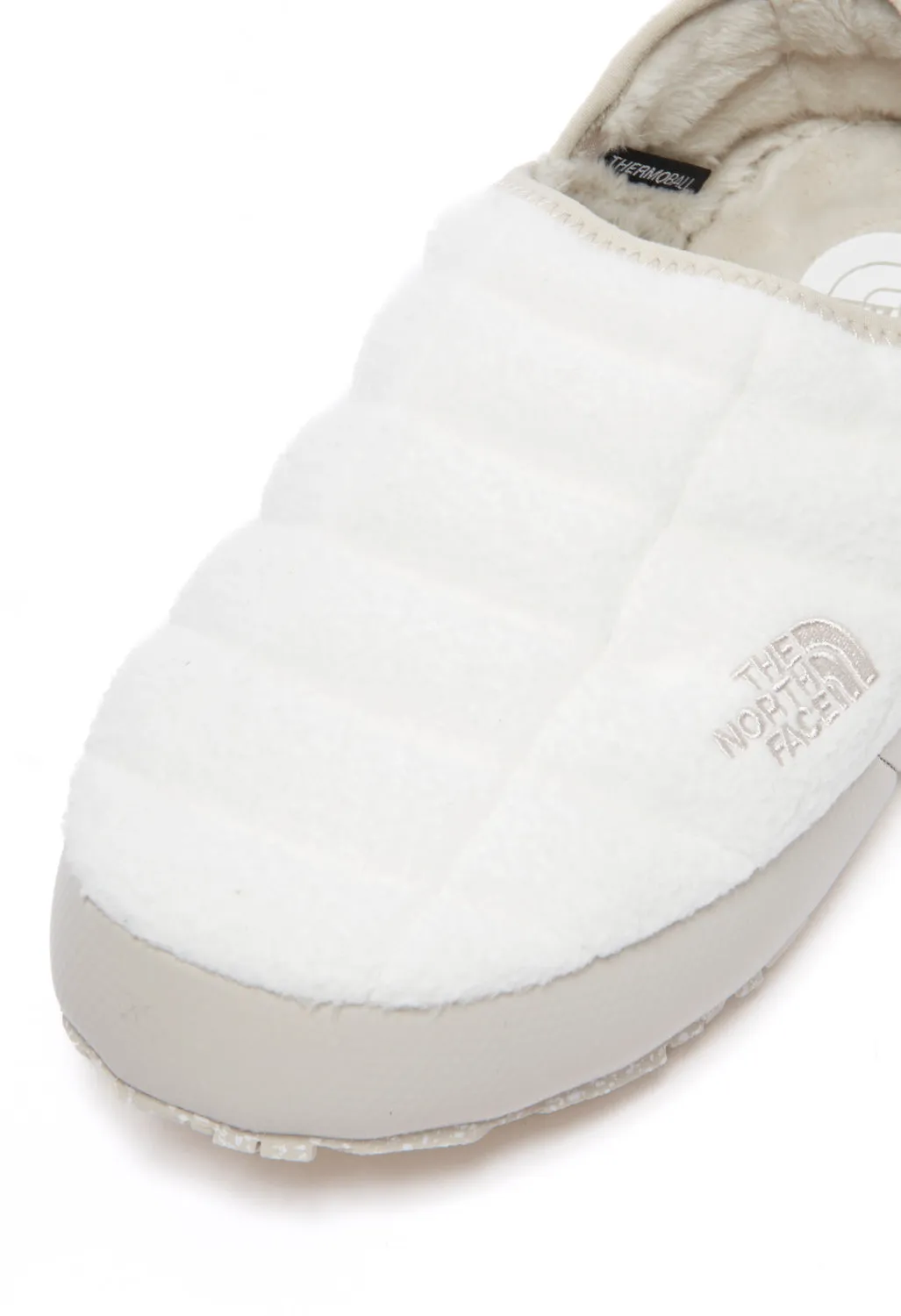 The North Face Women's ThermoBall V Denali Traction Mules - Gardenia White/Silver Grey