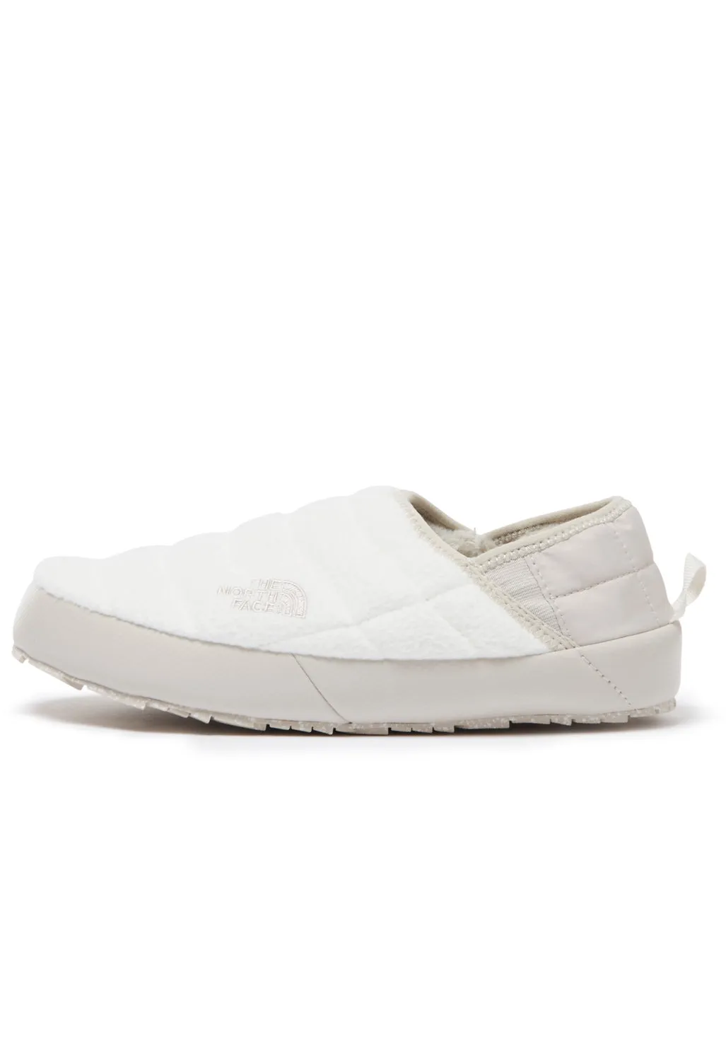 The North Face Women's ThermoBall V Denali Traction Mules - Gardenia White/Silver Grey