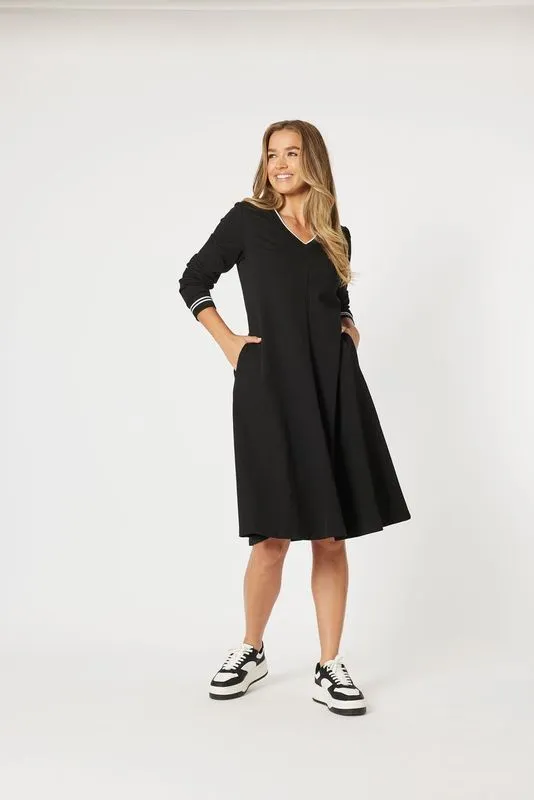Threadz 'Urban Sport Dress' - Black