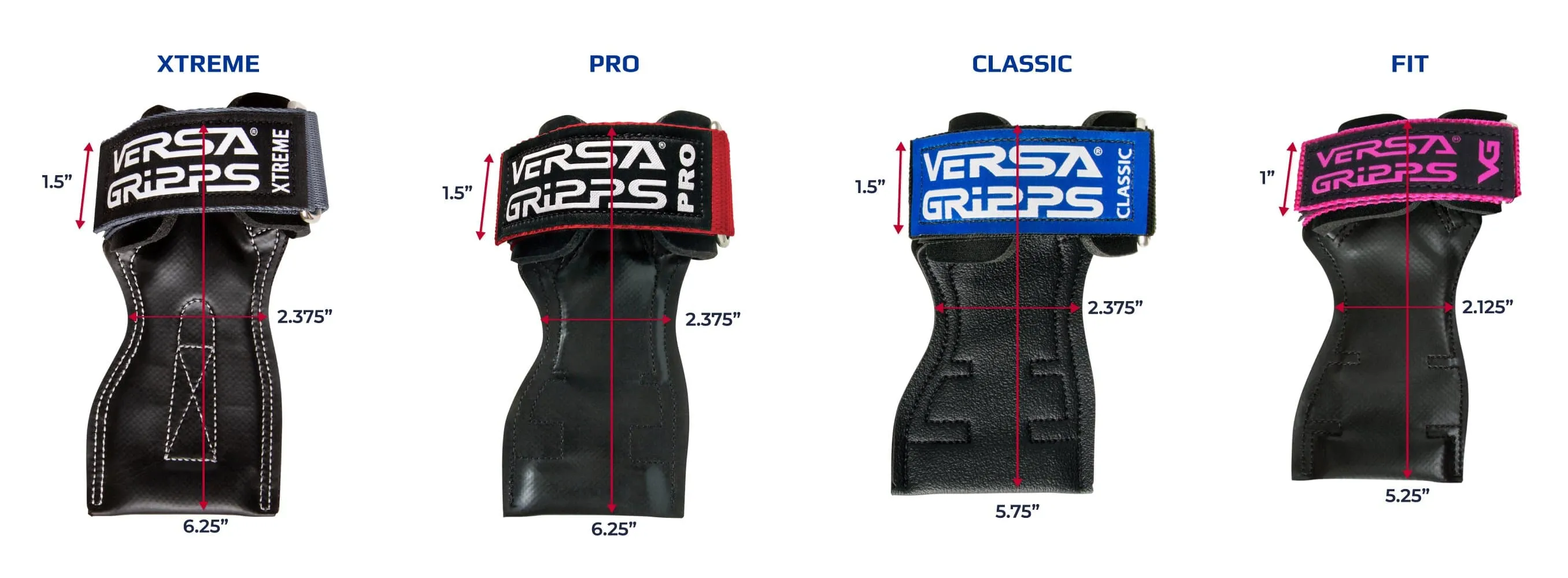 Versa Gripps PRO - Weight Lifting Wrist Straps