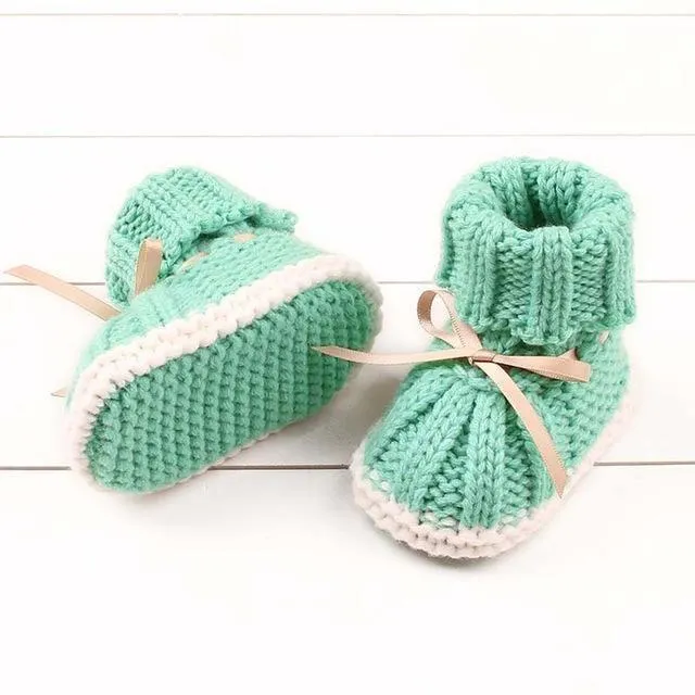 Warm Crochet First Walkers Boots 0-24M
