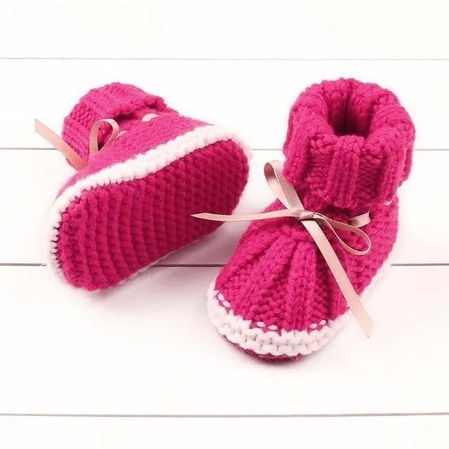 Warm Crochet First Walkers Boots 0-24M