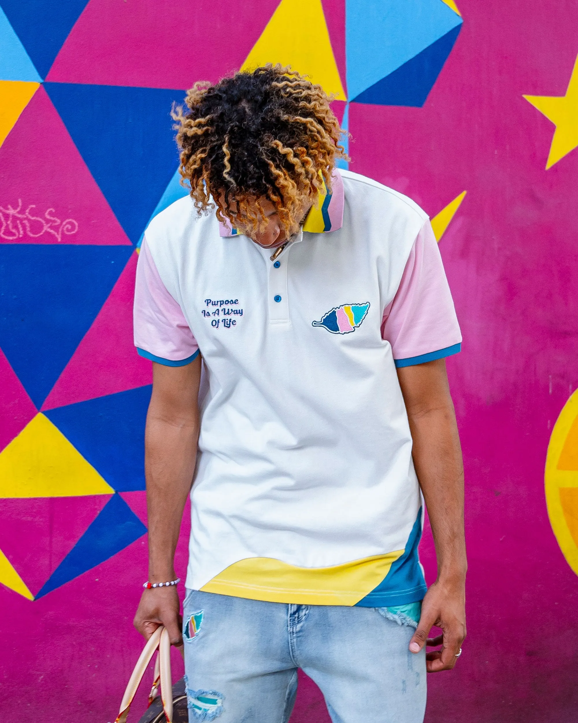 Way of Life Polo Shirt, Classic Leaf Denim Jeans and Sneakers Bundle