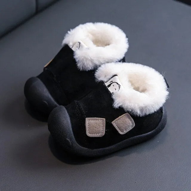 Winter Infant Toddler Boots Warm Plush Baby Girls Boys Snow Boots Outdoor Soft Bottom Non-Slip Child Kids Boots Shoes